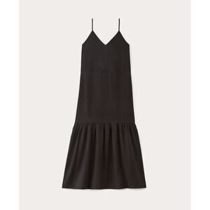Everlane Women's Long Weekend Dress in Butterlite in Black, Size 2